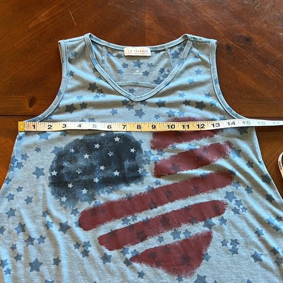 LA Threads Petite Patriotic Tank Top Summer - Picture 9 of 10